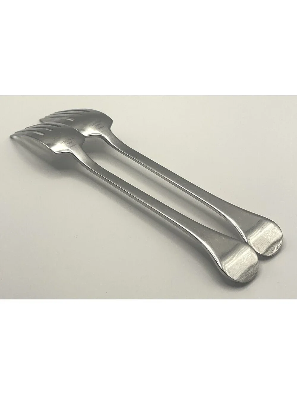 (2) Dansk KOBENHAVEN II 18/10 Stainless Glossy China Dinner Fork Lot ~ 8.25”